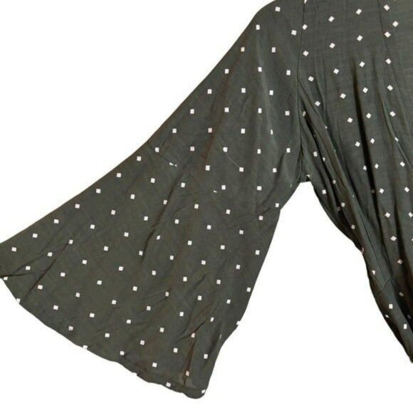 NEW Faithfull The Brand Stefano Corelli Wrap Dress Size 2 (XS) Greenish Brown - Picture 8 of 12